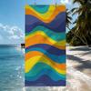 Colorful abstract stripes Art Towel Quick Drying Beach Towels Are Suitable For Swimming Pools Camping Yoga And The Gym
