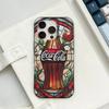 C-CocaS-Mode Étui de téléphone Cola Pour IPhone 17 16 15 14 13 12 11 ProMax Plus Housse Ondulée antichoc