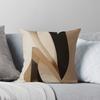 Beige Brown Black Minimalist Abstract Pattern Throw Cushions & Pillows Without Core