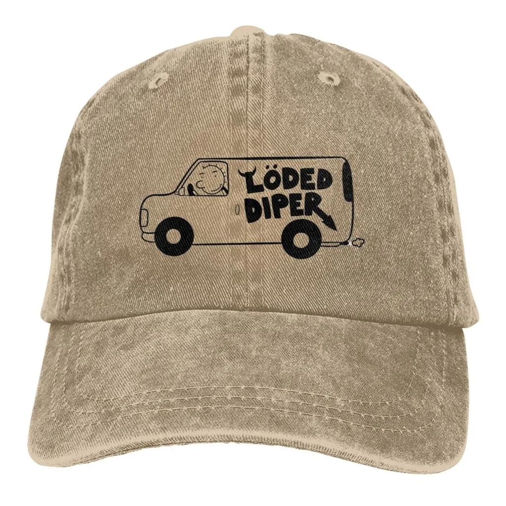 Loded Diper Van Trucker-Kappen Merchandise Retro Used Gewaschen Tagebuch eines Clowns Hut Für Unisex Stil Verstellbar