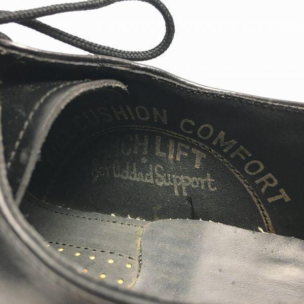 70s-80s? Vintage TOWNCRAFT U-Tip Business Shoes 8.5D 26.0-26.5 Black USA Made(USED)