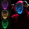 1 Stück Totenkopf LED Maske Maskerade Masken Neon Maske Licht Leuchten im Dunkeln Mascara Horror Maske Leuchtende Maske Halloween Party Maske