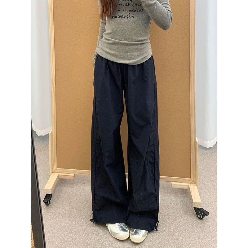 Women s 2025 High-Waisted Wide-Leg Cargo Pants: Retro, Slimming, Sporty, Versatile, Casual. Small