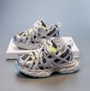 2025 Spring and Autumn New Mesh Breathable Baby Girl Dad Shoes Fashionable Versatile Boys Running Shoes Soft Sole Non-slip