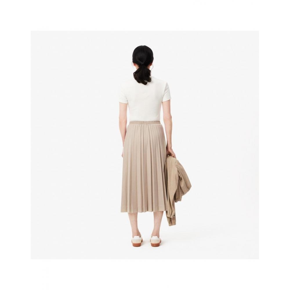 LacoSte Women S Flannel Long Pleated Skirt Jf4187 54n Icc