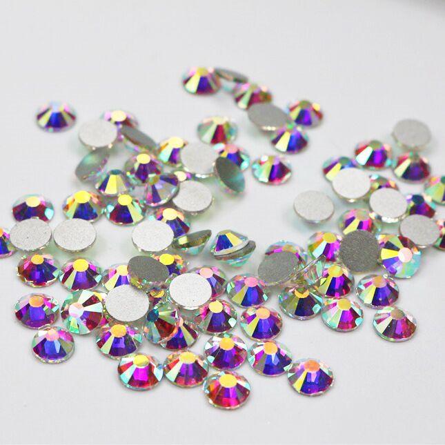 Rhinestone Hot Sale Crystal DIY High Grade Glass Stone Non Hotfix Flatback With New Package for Nails Art Formal 1 Bag