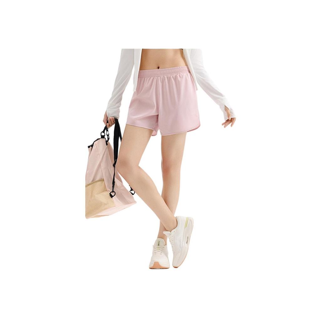 Anta Training Series Comfortable Loose Simple Solid Color Casual Shorts Women Shorts Soft-Pink 962527506-4