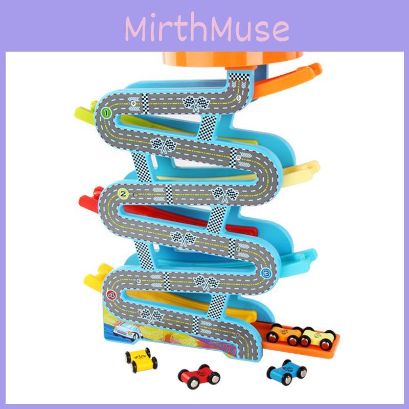 Wooden Track Glider 6 Layer Car Building Toy For Early Education And Inertia