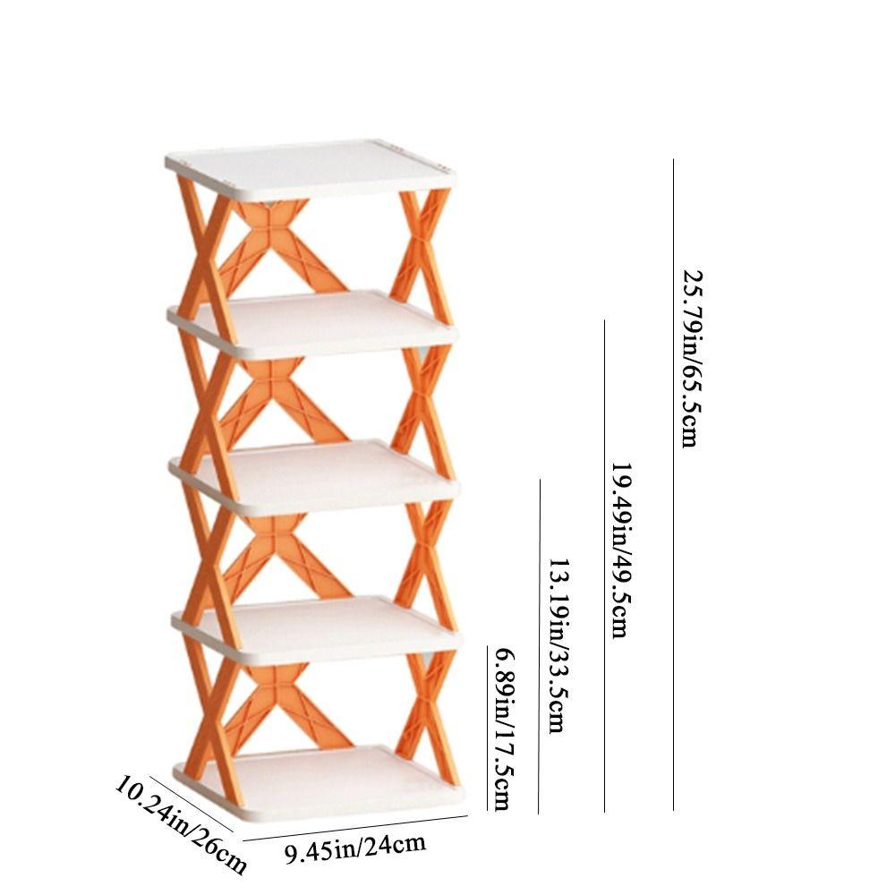 Plastové vícevrstvé úložné police na boty 2-5 vrstev Organizér bot Stohovatelný stojan na boty Domů