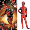 Deadpool Cosplay Jumpsuit With Polyester Spandex For Kids Halloween Party