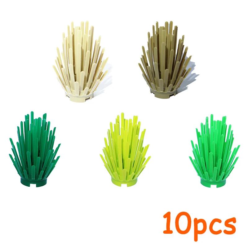 MOC Plants Accessories Bricks City Big Pine Tree Branch Bush Green Grass Flower Building Bricks 2417 2423 4727 6255 30176 33291