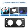 Rocker Switch Panel 16A Waterproof On Off 12V BlueToggle Switch for Cars Trucks Boats, 2 Years Warranty