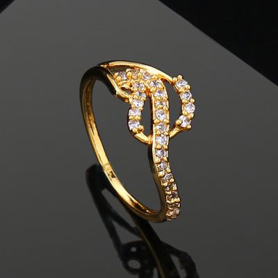 Nejnovější dámský pozlacený prsten na prst od s americkými diamanty (neregulovaný)