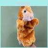 Large Plush Squirrel Puppet Toy With Plastic Nose 25cm New Brown Squirrel Stuffed Animal
