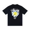 Camiseta de Algodón Unisex de Corte Holgado con Estampado de Letras Camiseta Casual de Manga Corta para Adolescentes y Adultos