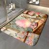 Cartoon Character - P-Peter R-Rabbit Floor Mat Soft Flannel Entrance Door Mat Non Slip Absorbent Bathroom Bedroom Floor Rug
