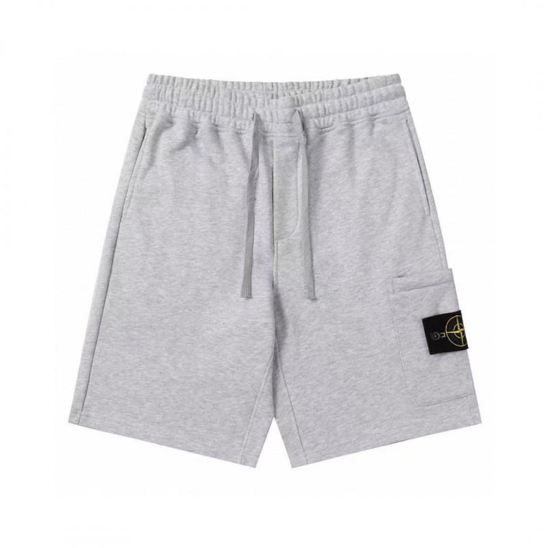 Stone Island Solid Color Sports Shorts Drawstring Casual Pants Men Streetwear