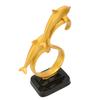 Resin Dolphin Home Decoration Elegant Photography Prop Ornament for Living Room Office