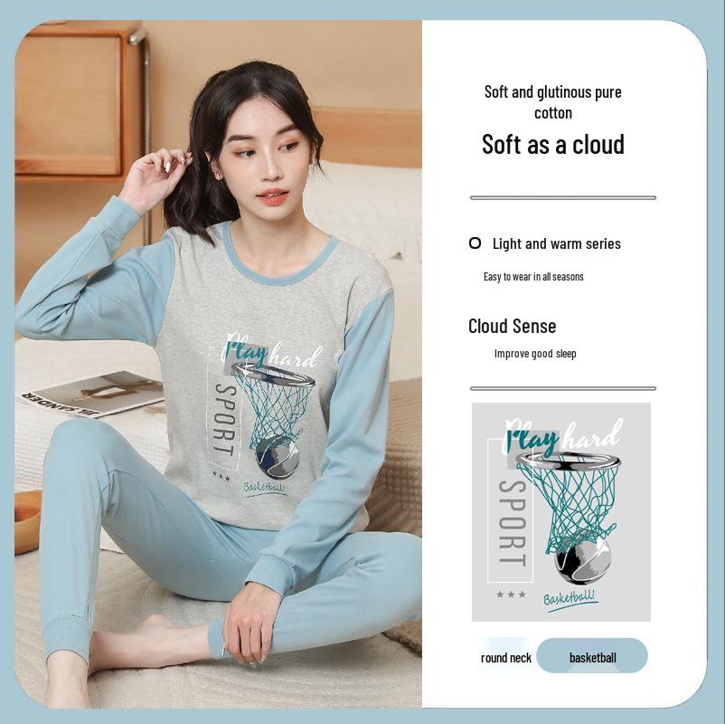 Termounderställ för barn: Bomullsunderställspyjamas för pojkar och flickor för höst och vinter