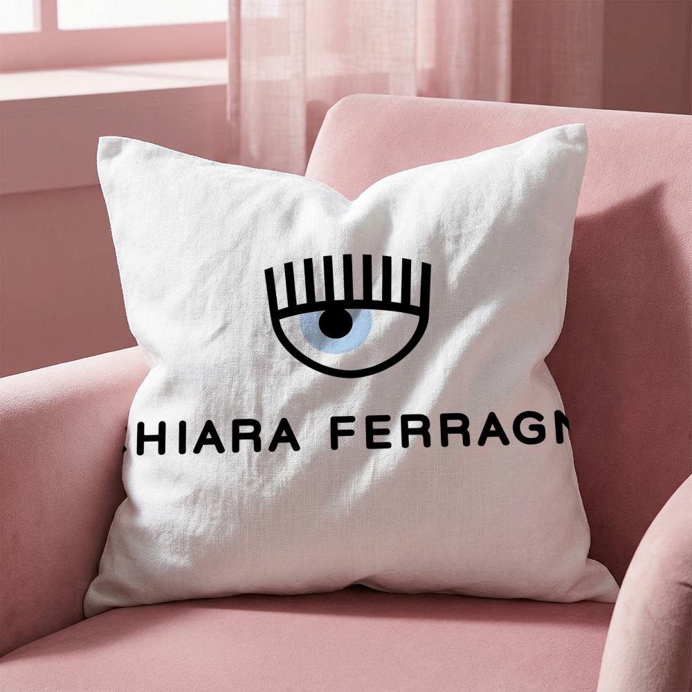 

New EYES C-CHIARA FERRAGNIS Cushion Cover Multi-Scene Pillow Cover for Home & Car - Reversible, Soft & Durable for Daily Use 30cmx30cm