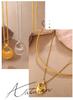 Elegant Saddle Shape Geometric Pendant Necklace