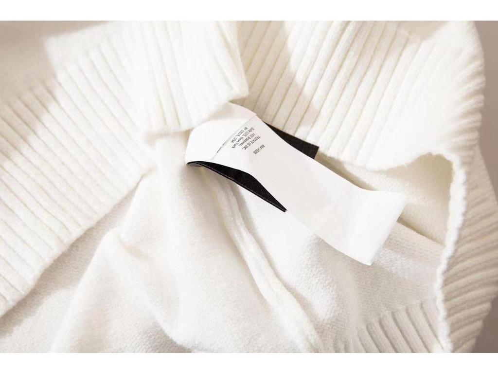 CP COMPANY A/W Styl dla Par Z mikrosoczewkami Okrągły dekolt Jednolity kolor Półzamek Dzianina