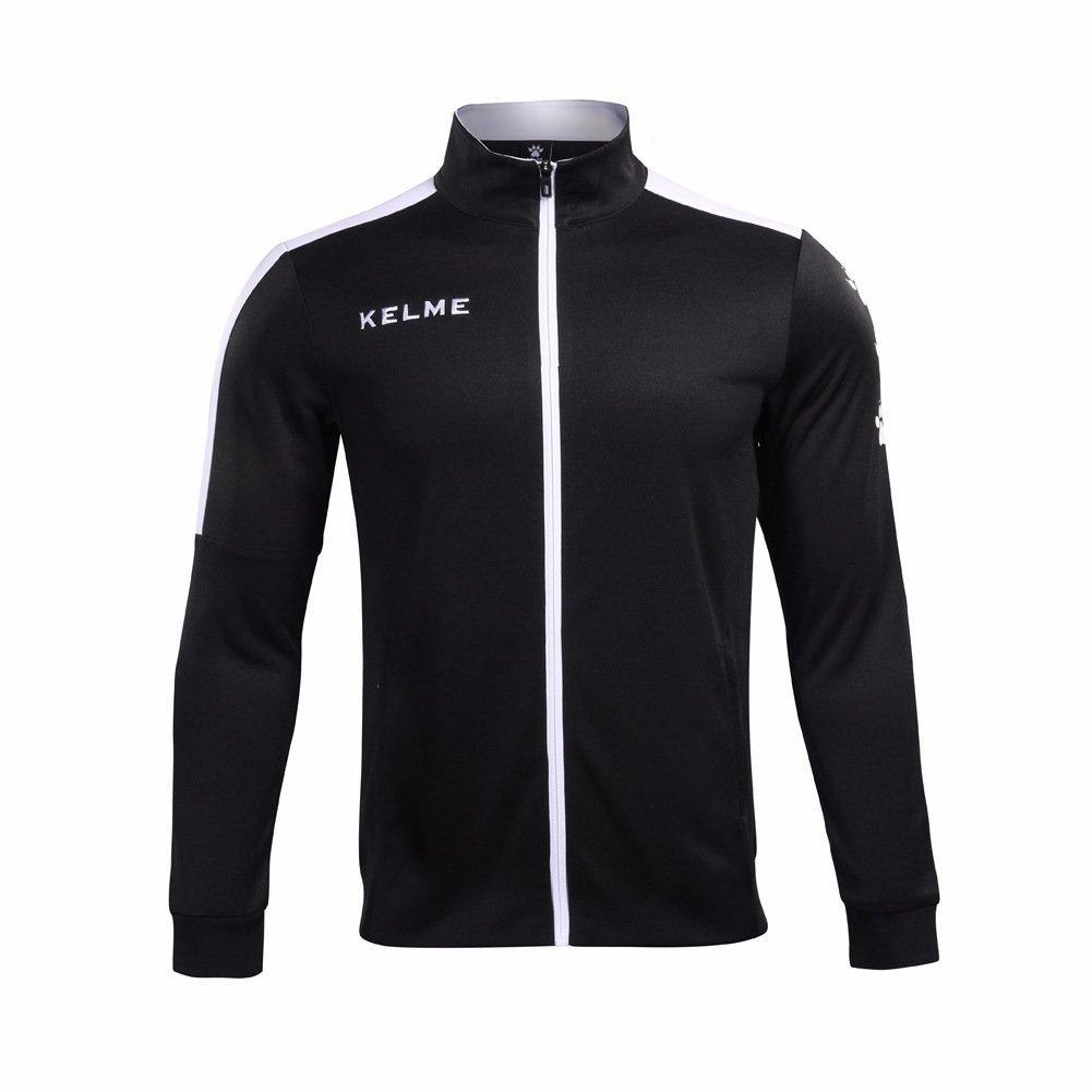 Kelme Kids' Soccer Training Set: Knit Jacket and Pants (Black, 150cm)