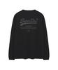 Syupeodeulai Waffle Long Sleeve T-Shirt Black Sduilaq04Blk