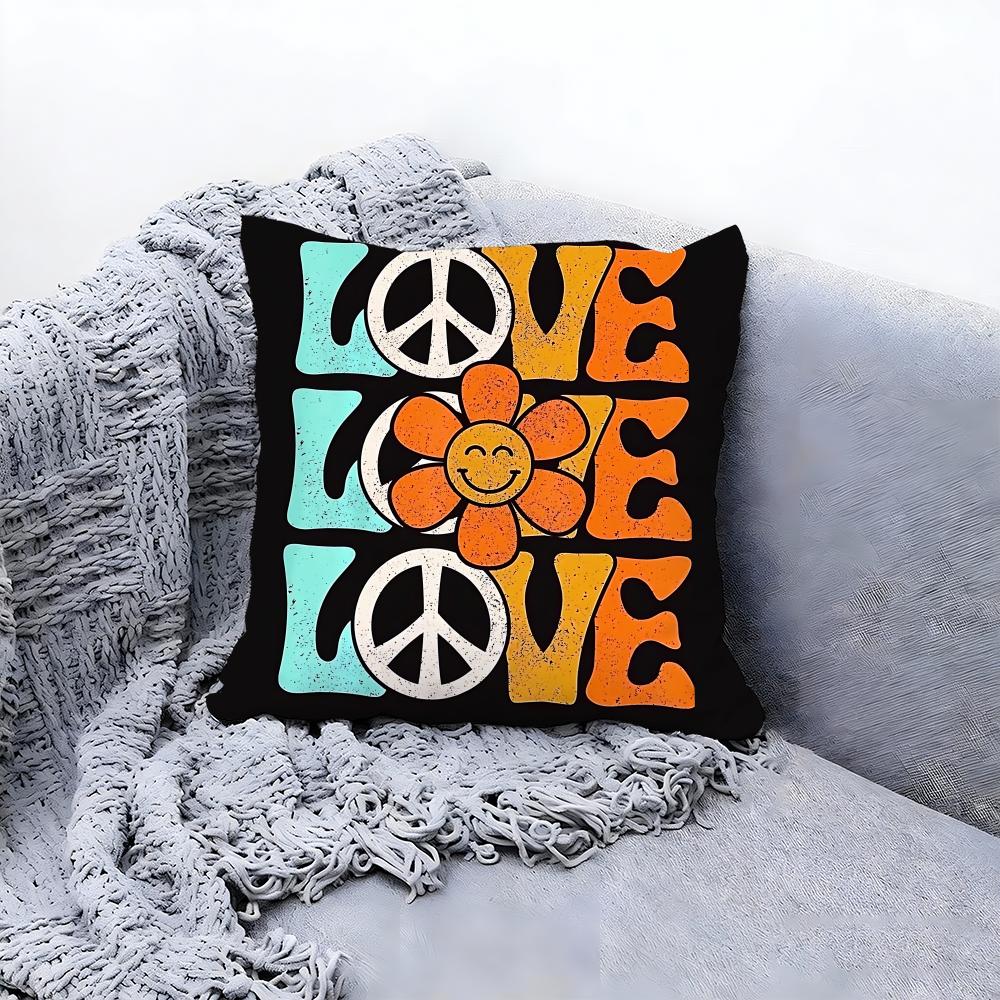 serene peace Cushion Cover Premium Comfort Reversible Pillow Cove Two in One Design for Any Room  Car Interior