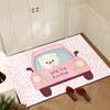 Cartoon cute bathroom mat non-slip quick drying mat household toilet absorbent carpet toilet door mat