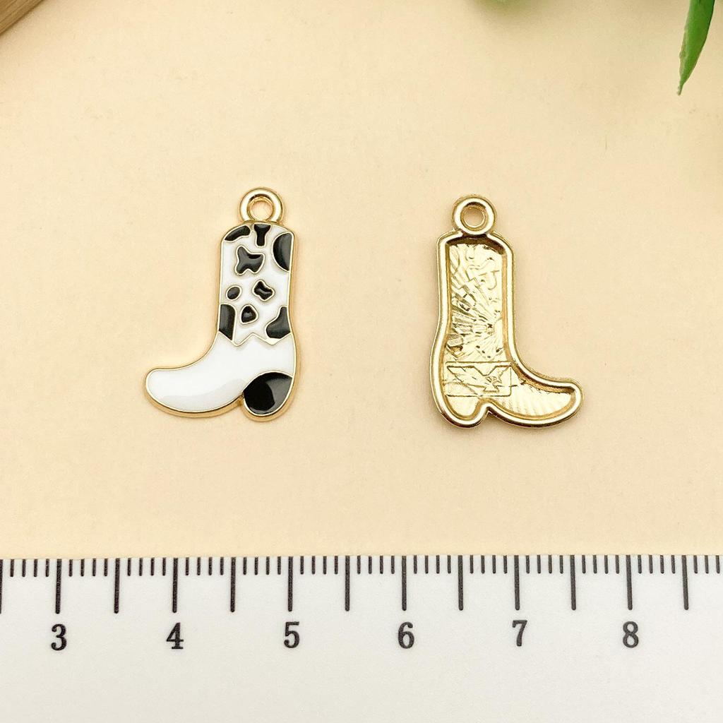 Western Cowboy Hat Boots Keychain with Horse Pendant