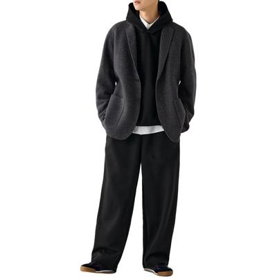 UNIQLO C Series FW24 Clare Waight Keller Collaboration Loose Fit Casual Pants With Drawstring Men Bottoms Black 475383-09