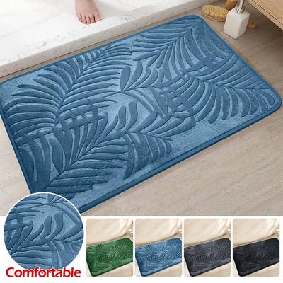 Absorbent Non-slip Bathroom Rug Memory Cotton Bathrooms Floor Rugs Bath Mat Living Room Bedroom Kitchen Home Carpet