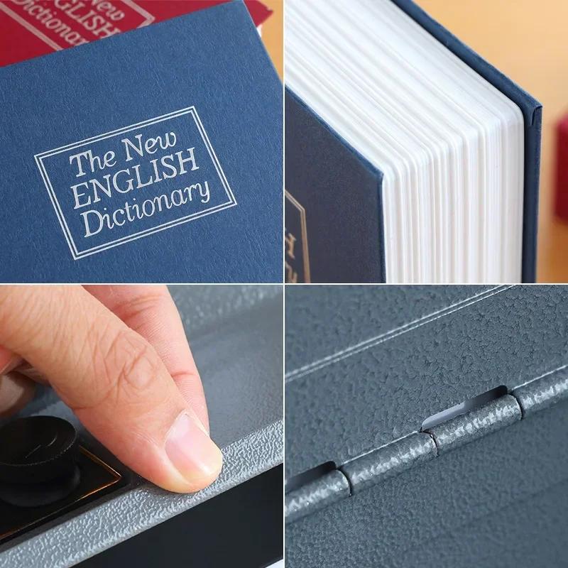 Simuliertes Wörterbuchbuch Sicherer Schlüsselschloss Tresor Heim Büro Kreative Versteckte Aufbewahrung Bargeldaufbewahrung Schmuckaufbewahrung Etc
