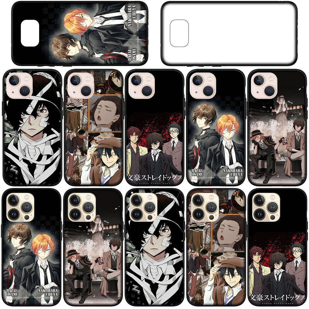 Husă pentru iPhone 17 16 15 Xiaomi Poco Redmi Note 14 13 12 11 Pro Samsung Galaxy S25 S24 S23 OPPO Huawei Bungou Stray Dogs Anime Husă Telefon Lentilă Cameră