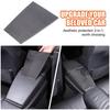 Soft Carbon Fiber Rear Storage Box Panel Trim Sticker For BMW 6 Series 2004-10
