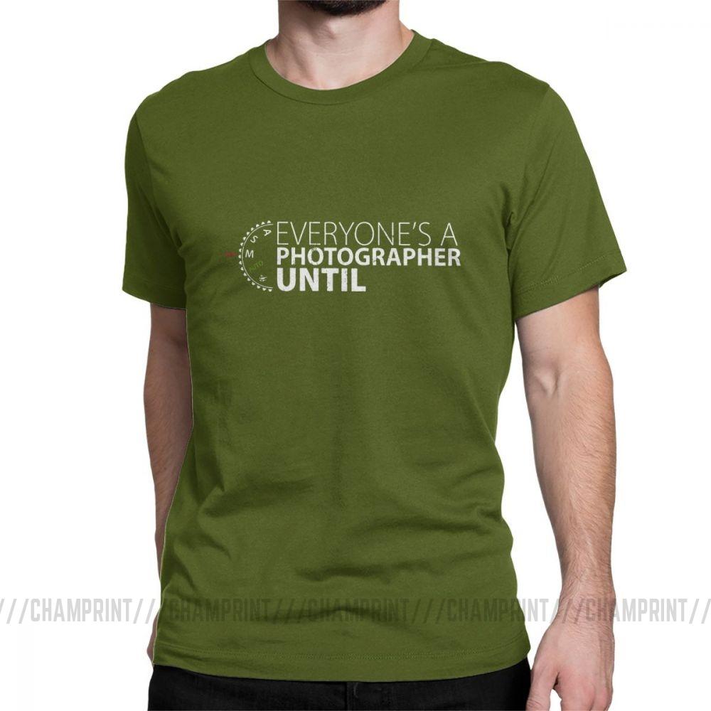 Everyone S A Photographer Until Men S T Shirt Manual Mode Funny Tee Shirt Short Sleeve
