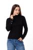 Women's Angora Long Sleeve Top – Decorative Buttons On Cuffs, Demi-season 8456-088 HC