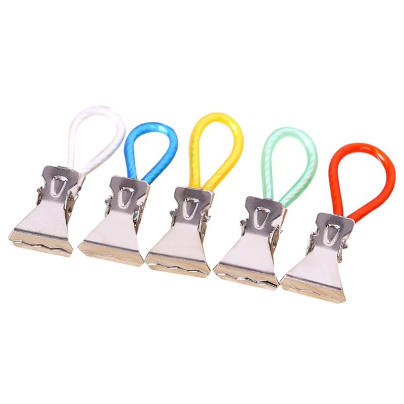 

StainlessSteel Clothespins Colorful Laundry Tea Towel Hanging Clips Loop Towel Clips Clothe Peg Kitchen Bathroom Clips 1