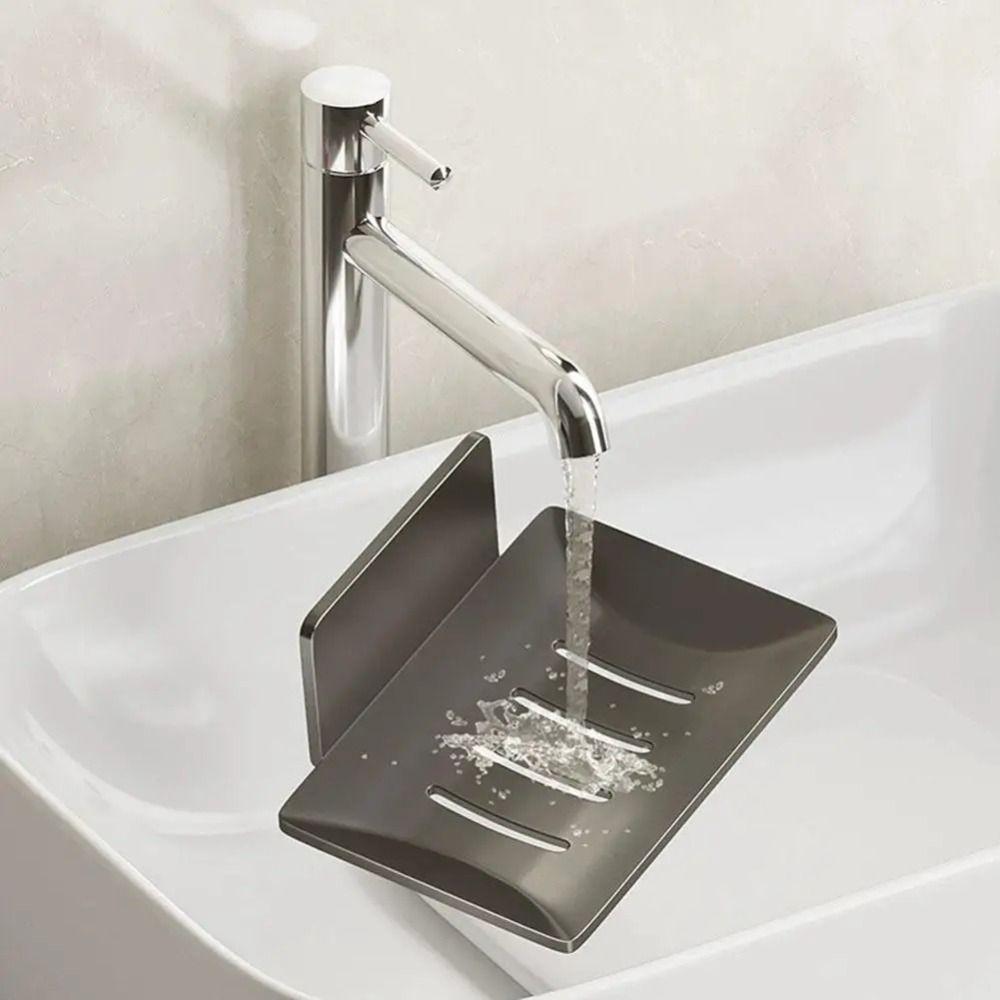 Space Aluminum Soap Dish Holder Wall Mounted Shower Soap Saver Heavy Duty Soap Tray  for Bathroom