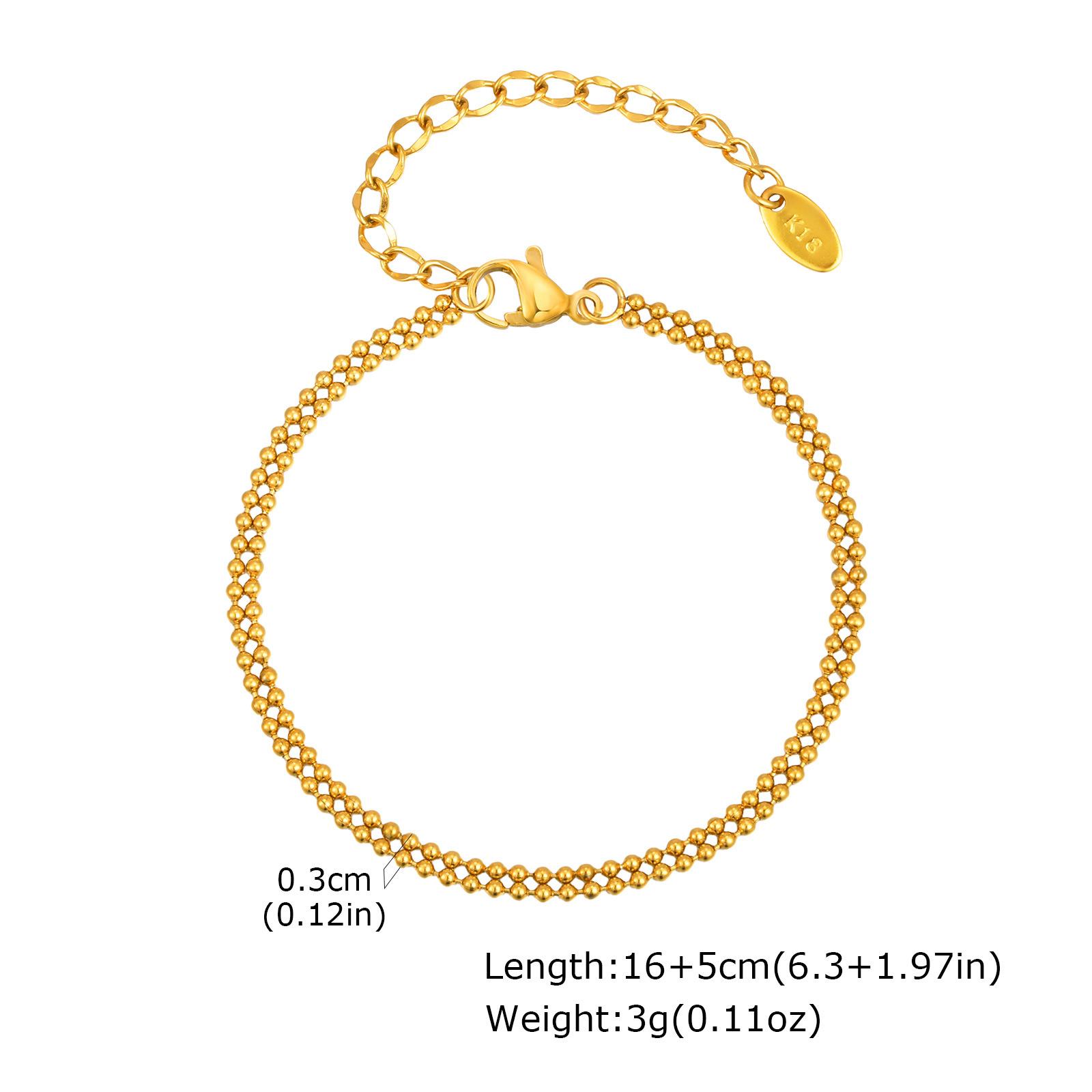 

Многослойный браслет из нержавеющей стали с молотком и круглой цепью, 4-слойный, золотой, модный, персонализированное женское украшение Br-2083