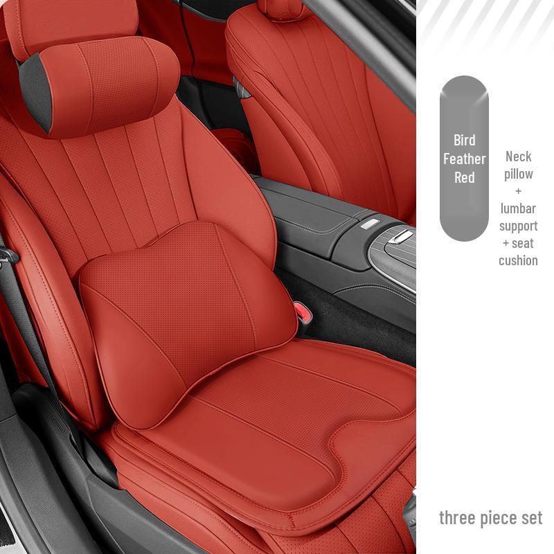 Zhiji R7 All-Season Memory Foam Car Headrest and Lumbar Support Pillow Set
