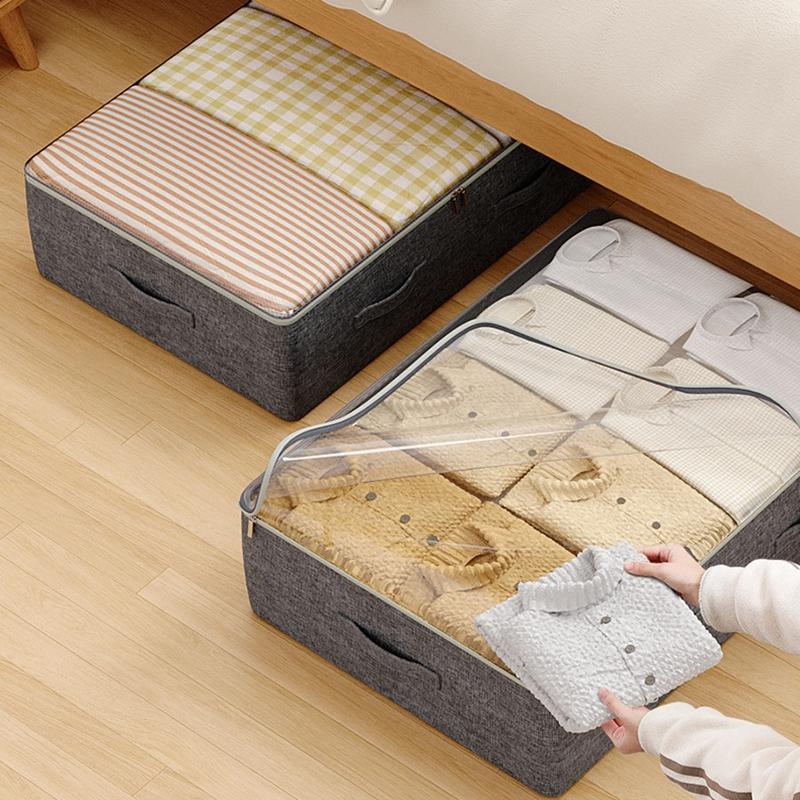 Large Bed Bottom Storage Box Foldable Clothing Quilt Storage Bag Household Dust and Moisture Bedroom Toy Sundries Organizing Bag