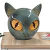 Amber Eyes Cat Statue Kitten Sculpture Decorative Cat Figurine for Keepsake Gift Office Desk Decor