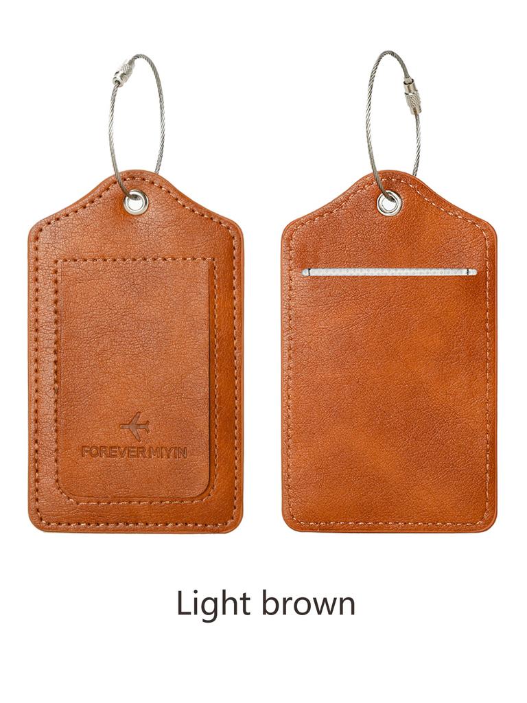 RFID travel passport set with passport holder and PU luggage label 2 pieces/set suitable for men and women's travel accessories