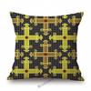 Colorful Ethnic Design Pattern Africa Hieroglyph Totem Symbol Geometric Art Home Decoration Sofa Pillow Case Linen Cushion Cover
