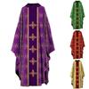 Ethnic Style Loose Printed Cloak Robe for Men
