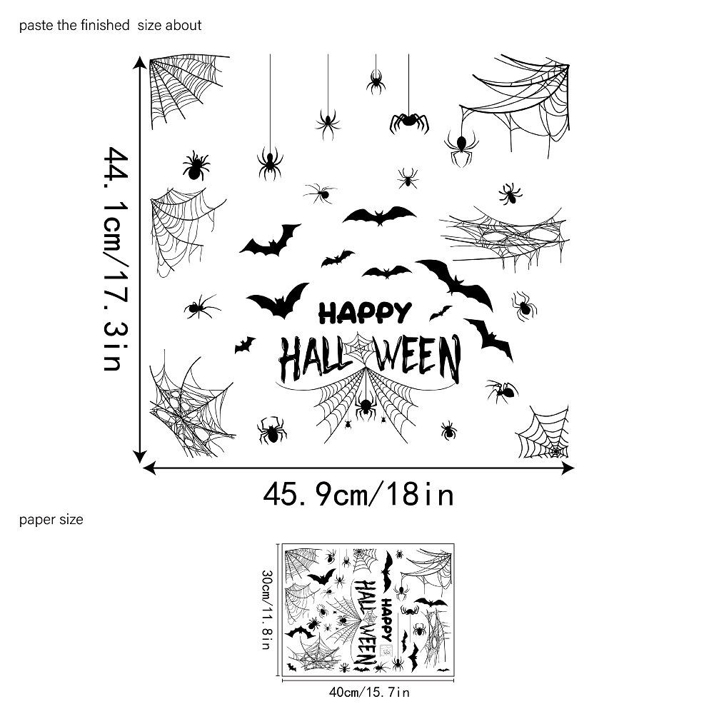 

Хэллоуин, Карнавал, Черная летучая мышь, Наклейки на окна в виде паутины, Украшение для фестиваля, Статические наклейки, Наклейки для украшения вечеринки, Наклейки на стены для бара 30*40cm