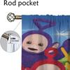 Blackout Curtain for Room 2 Panel Teletubbies Curtains for Bedroom Partition Home Interior Curtains Halloween Decoration Living