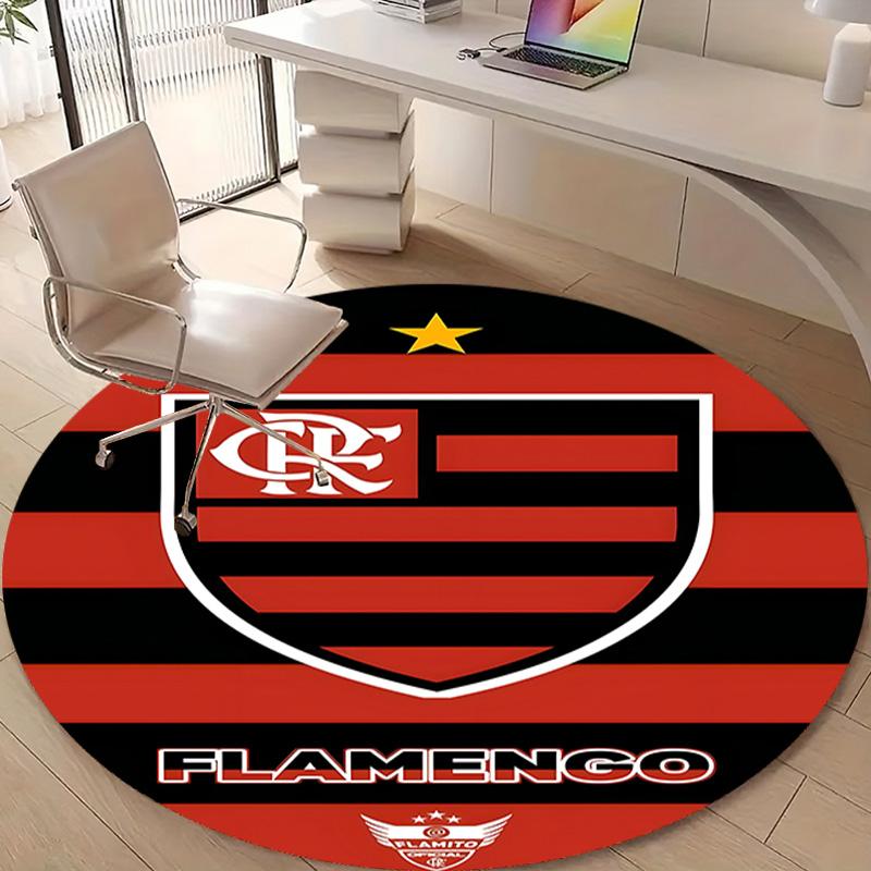 1pc Football Team (65) Design Printed Area Round Carpet for Bedroom Living Room Home Decor Rugs Mat Non Slip Mat Rug for Bedside
